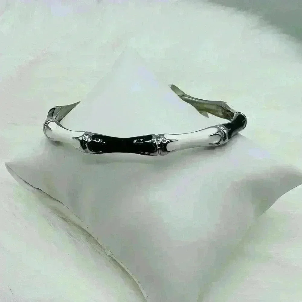 The Black & White Cruella Bangle Bracelet